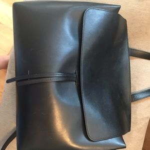 Authentic Mansur Gavriel Lady Bag black and red